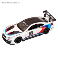Машина металлическая BMW M6, 1:43, инерция, открываются двери, цвет белый Машина металлическая BMW M6, 1:43, инерция, открываются двери, цвет белый