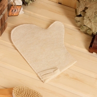 Рукавица для бани и сауны светлая Рукавица для бани и сауны светлая