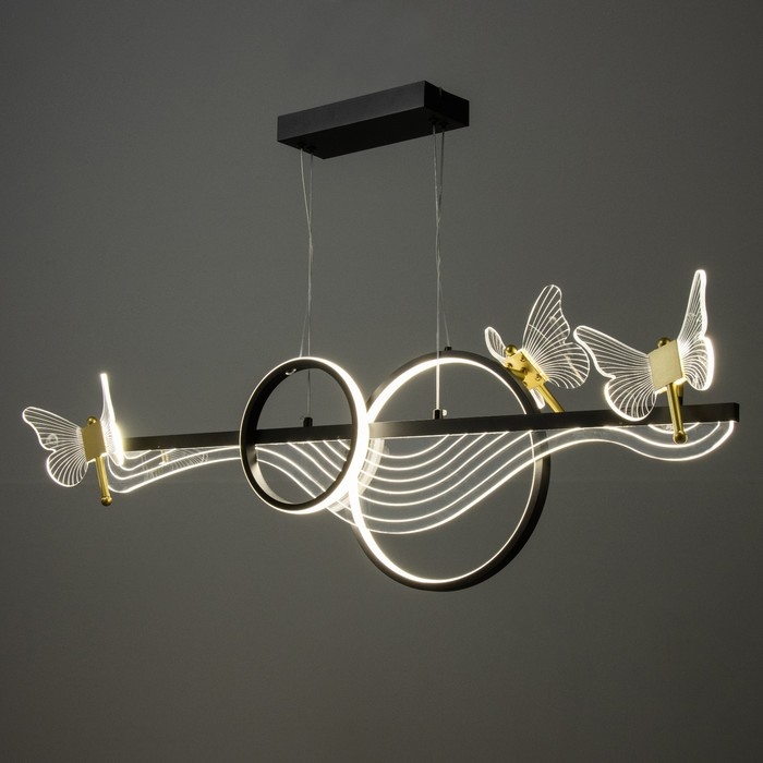 Светильник Светильник "Фьюжн" LED 110Вт 3000-6000К черный 100х12х28см