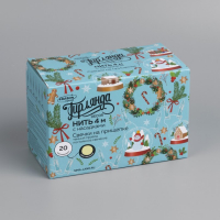 Гирлянда &laquo;Нить&raquo; 4 м с насадками &laquo;Свечи на прищепке&raquo;, IP20, тёмная нить, 20 LED, свечение тёплое белое, 220 В