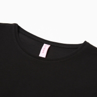 Лонгслив для девочки, цвет чёрный, рост 122 см