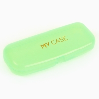 Футляр для очков My case, зелёный, 15,5 х 5,2 х 3,5 см Футляр для очков My case, зелёный, 15,5 х 5,2 х 3,5 см