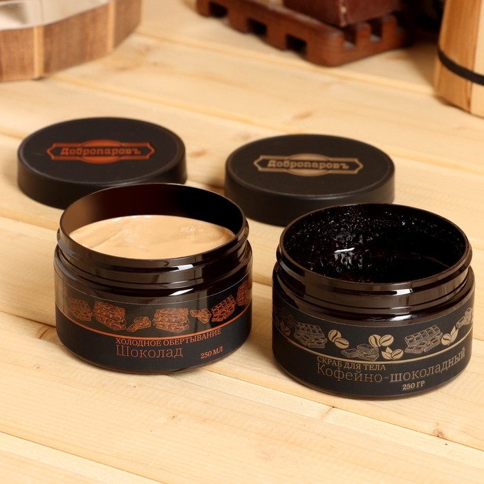 Набор для ухода за телом Набор для ухода за телом "Скраб сахарный + Обертывание" Добропаровъ