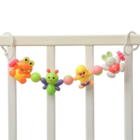 Растяжка на коляску/кроватку &laquo;Обезьяна и друзья&raquo;, 4 игрушки, цвет МИКС, Крошка Я