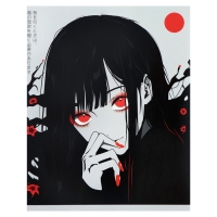 Тетрадь 48 листов в клетку Calligrata "Аниме. Черное и красное", обложка мелованный картон, полный УФ-лак, блок офсет МИКС Тетрадь 48 листов в клетку Calligrata "Аниме. Черное и красное", обложка мелованный картон, полный УФ-лак, блок офсет МИКС