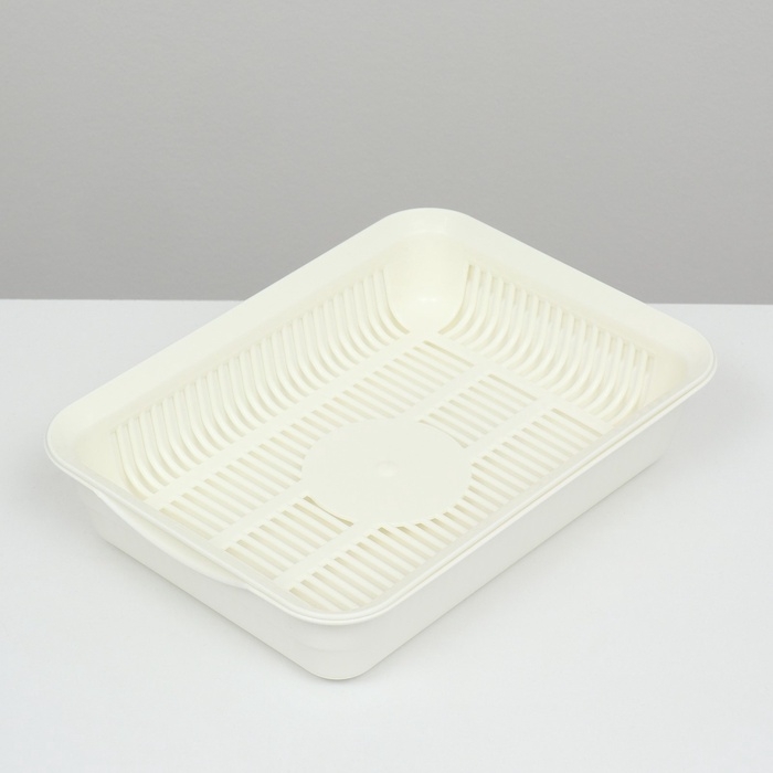 Туалет с сеткой, 35,5х26х7 см, белый Туалет с сеткой, 35,5х26х7 см, белый