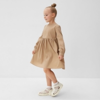 Платье для девочки MINAKU цвет бежевый, рост 98 см Платье для девочки MINAKU цвет бежевый, рост 98 см