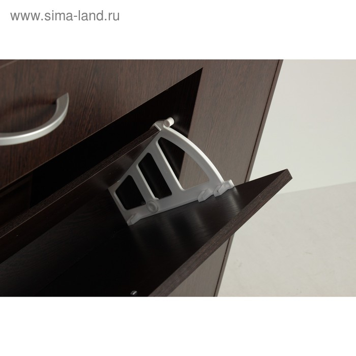 Обувница с дверью, 1060х280х960, Венге темный