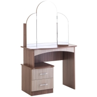 Стол косметический Диана, 1550х900х480, ясень шимо тёмный/светлый Стол косметический Диана, 1550х900х480, ясень шимо тёмный/светлый