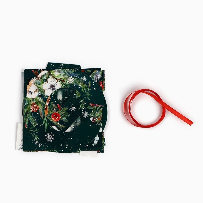 Гирлянда на ленте &laquo;Новогодняя коллекция: С новым годом&raquo;, ботаника, дл. 130 см