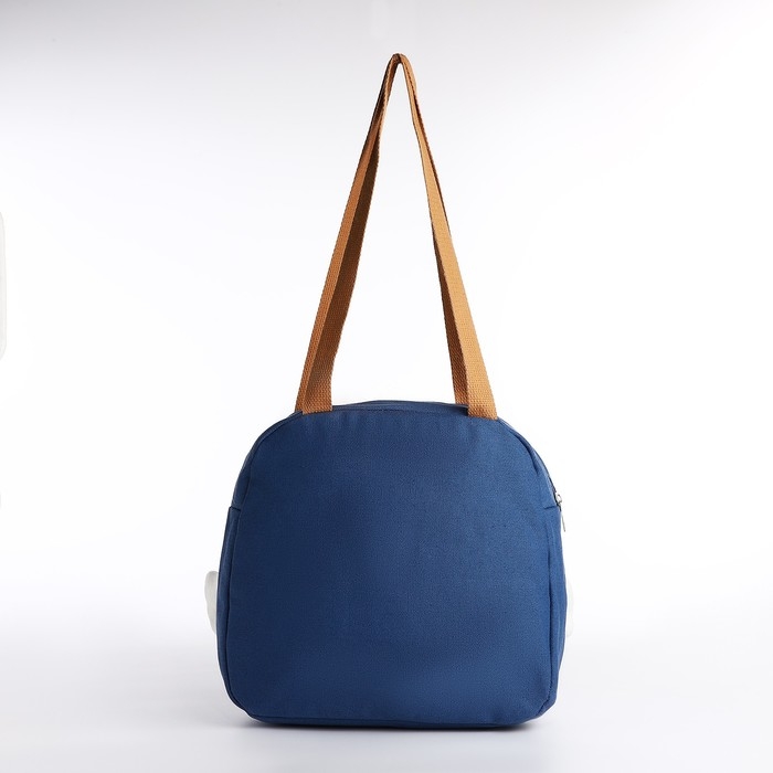 Сумка молодёжная на молнии, цвет синий Сумка молодёжная на молнии, цвет синий