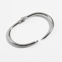 Овал для штор, 28 × 43 мм / 33 × 48 мм, 10 шт, цвет серебряный Овал для штор, 28 × 43 мм / 33 × 48 мм, 10 шт, цвет серебряный