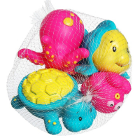 Набор резиновых игрушек для ванны &laquo;Морские друзья&raquo;, 4 шт, виды МИКС, Крошка Я