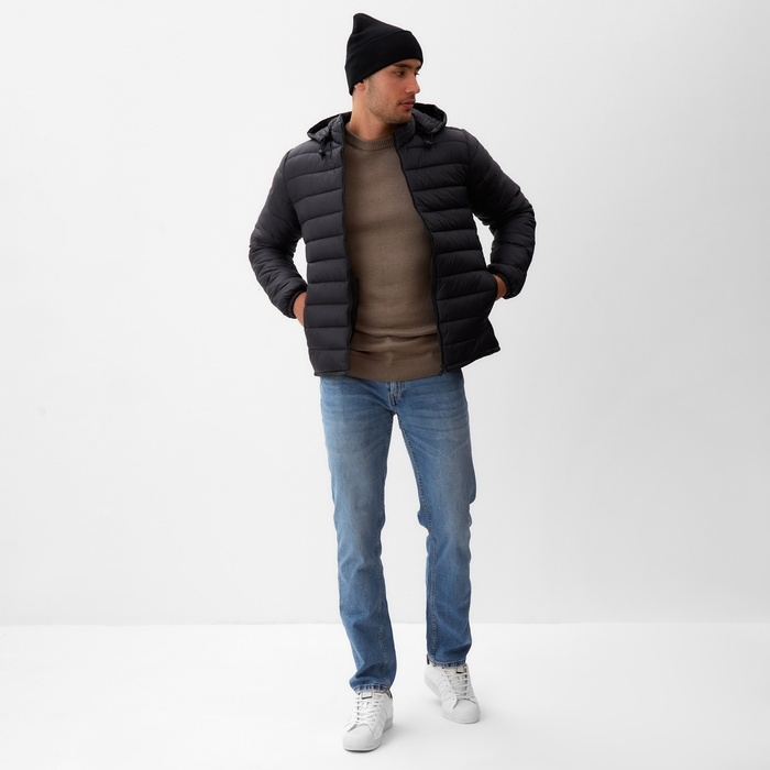 Куртка мужская на молнии Collorista цвет черный, р-р 52