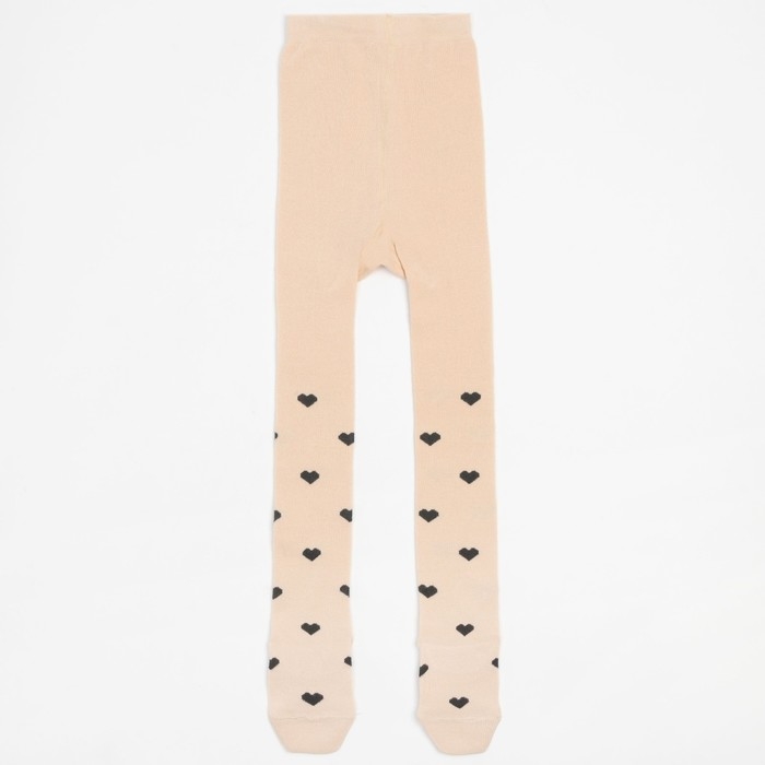 Колготки детские KAFTAN Колготки детские KAFTAN "Сердечки", 104-110 см, бежевый