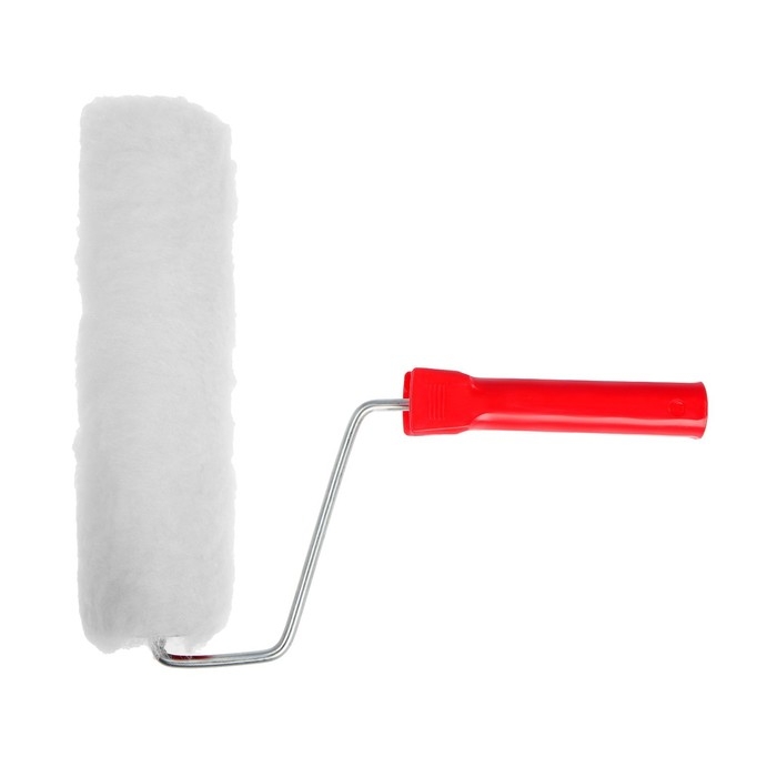 Валик ЛОМ, натуральный мех, 250 мм, рукоятка d=6 мм, D=50 мм, ворс 12 мм Валик ЛОМ, натуральный мех, 250 мм, рукоятка d=6 мм, D=50 мм, ворс 12 мм