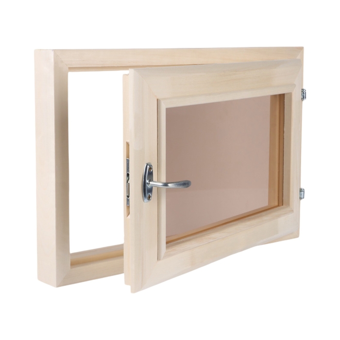 Окно, 40&times;60см, двойное стекло ЛИПА, бронза