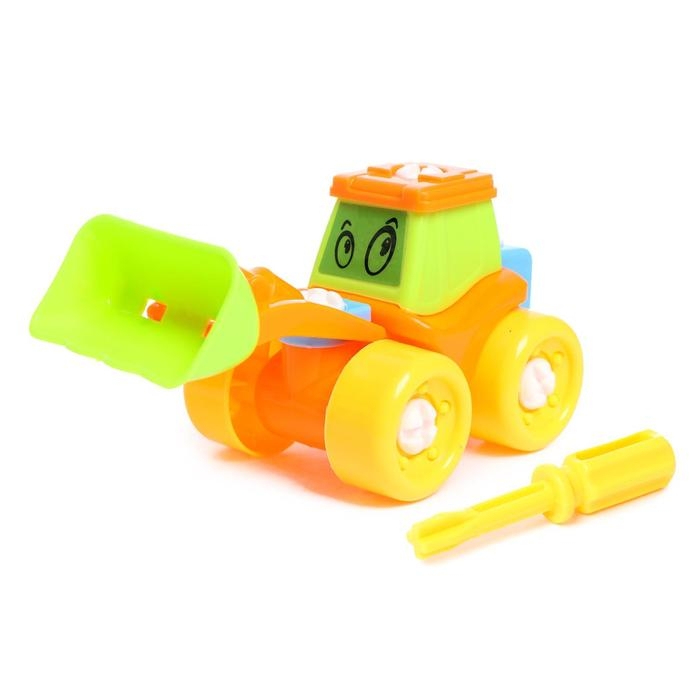 Конструктор винтовой &laquo;Трактор&raquo;, 21 деталь, цвета МИКС