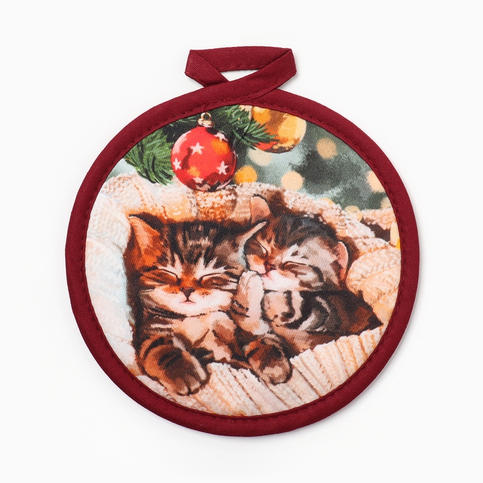 Новый год. Прихватка Этель Новый год. Прихватка Этель "Уютного Нового года" 17*17 см, 100% хлопок, саржа