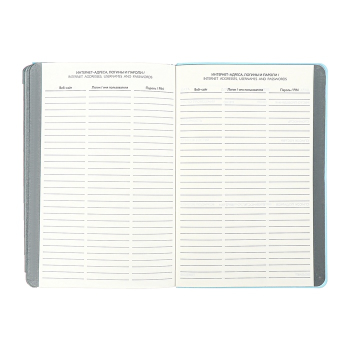 Еженедельник датир 2025г мягк обл иск кож А5 80л ESCALADA, бл тис, кр бл 70 г/м&sup2;, синий