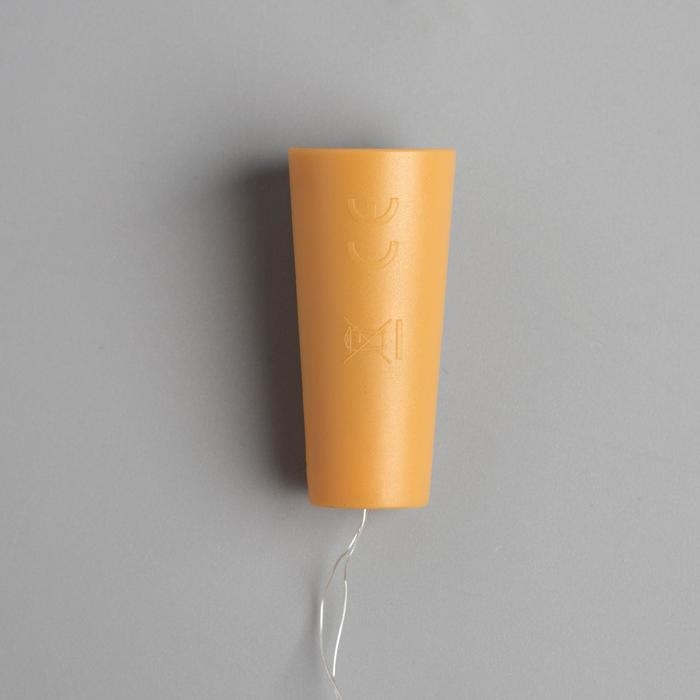 Гирлянда «Нить» 2 м роса с пробкой, IP20, серебристая нить, 20 LED, батарейки LR44х3 (в комплекте), свечение тёплое белое Гирлянда «Нить» 2 м роса с пробкой, IP20, серебристая нить, 20 LED, батарейки LR44х3 (в комплекте), свечение тёплое белое