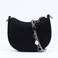 Сумка-багет на молнии, цвет чёрный Сумка-багет на молнии, цвет чёрный