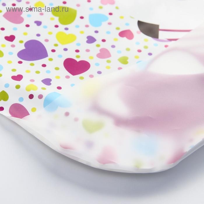 Нагрудник для кормления &laquo;Весёлая панда&raquo; непромокаемый на липучке, с карманом, мягкий