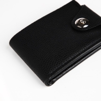 Портмоне мужское на магните, отдел для купюр, карт, монет, цвет чёрный Портмоне мужское на магните, отдел для купюр, карт, монет, цвет чёрный