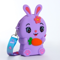 Сумка детская на молнии &laquo;Выбражулька&raquo;, цвет фиолетовый