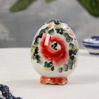 Сувенир &laquo;Яйцо на ножках&raquo;, гжель, цвет, 10х7 см