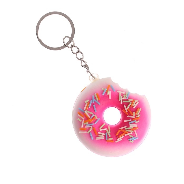 Мялка-сквиши &laquo;Пончик&raquo;, на брелоке