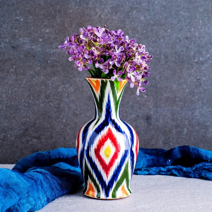 Ваза Риштанская Керамика Ваза Риштанская Керамика "Атлас", 15 см, микс