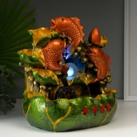 Фонтан настольный от сети, подсветка "Три карпа" 32х29х19 см Фонтан настольный от сети, подсветка "Три карпа" 32х29х19 см