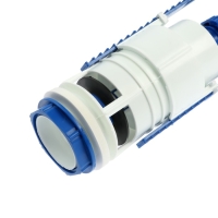 Клапан сливной для бачка унитаза "РБМ" КВ-12.1М, двухуровневая кнопка хром Клапан сливной для бачка унитаза "РБМ" КВ-12.1М, двухуровневая кнопка хром