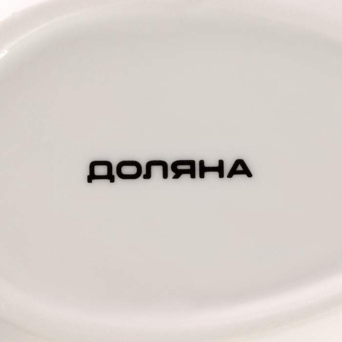 Подставка фарфоровая под ложку Доляна &laquo;Млечный путь&raquo;, 21,5&times;7,5 см, цвет бирюзовый