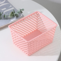 Корзина для хранения &laquo;Баскет&raquo;, пластик, 14,5&times;11,5&times;8 см, цвет МИКС