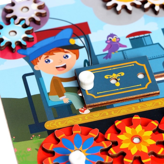 Бизиборд - обучающая доска «Паровоз» Бизиборд - обучающая доска «Паровоз»