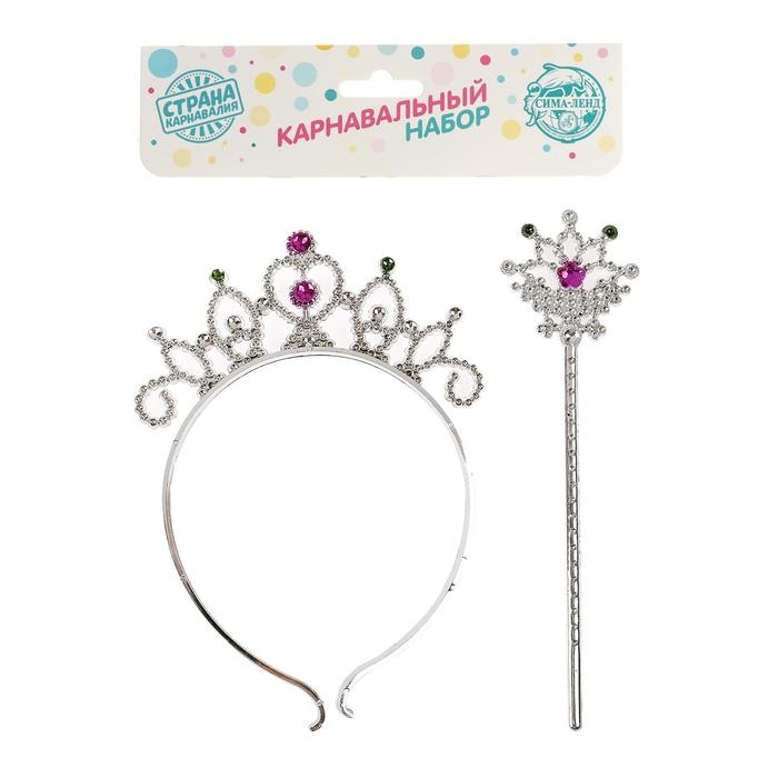 Карнавальный набор &laquo;Маленькая фея&raquo;, 2 предмета: жезл, ободок