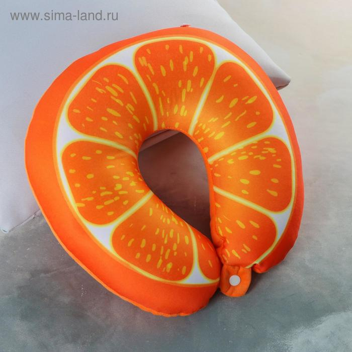 Подголовник-антистресс &laquo;Долька апельсина&raquo;, на застёжке