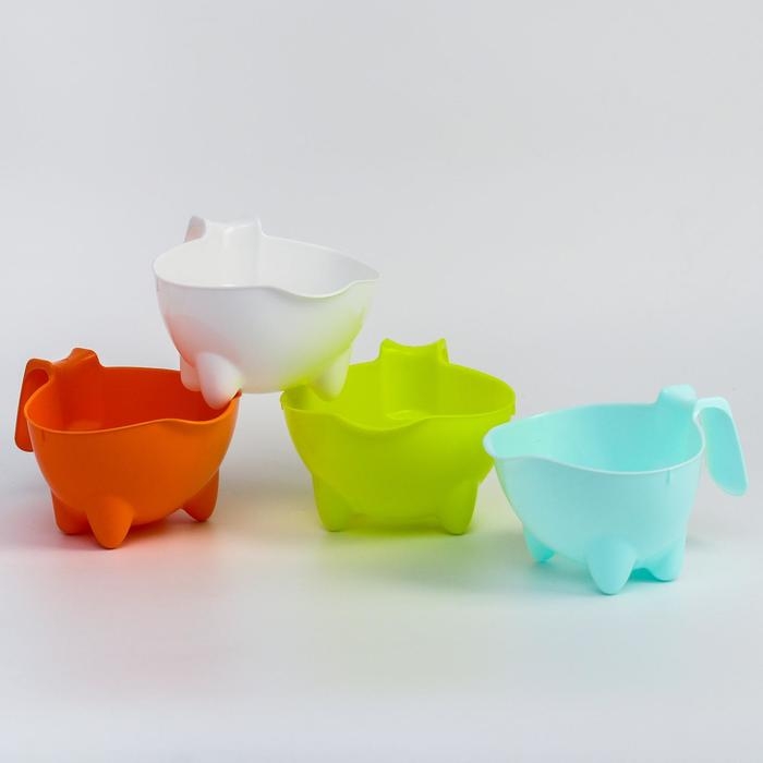 Ковш пластиковый для купания и мытья головы, детский банный ковшик &laquo;Буль-Буль&raquo;, 600 мл., цвет МИКС