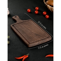 Набор разделочных досок на подставке Wild Kitchen, 37.5&times;17.5&times;2 см и 32&times;15 см, бук темный