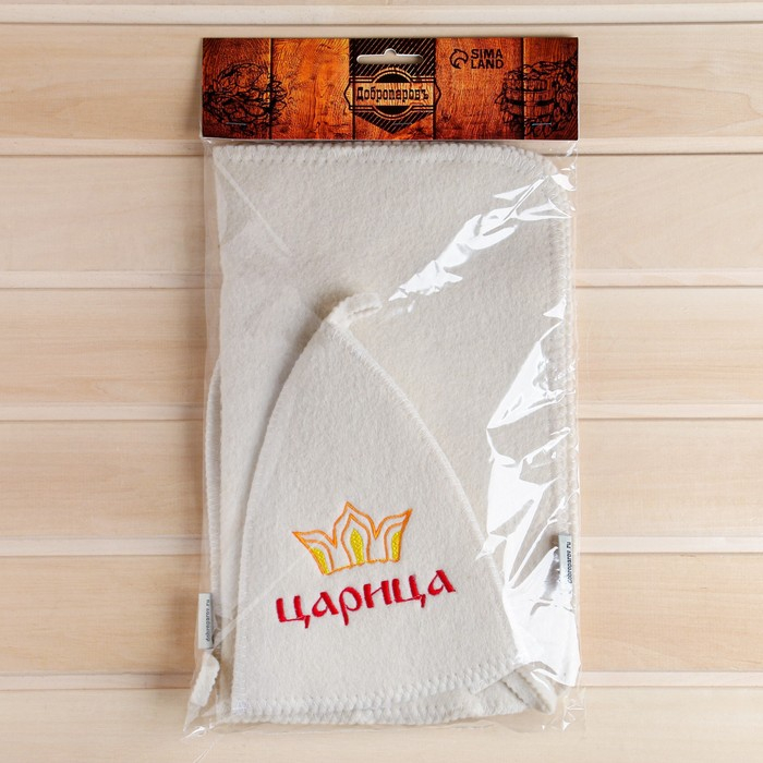 Набор для бани Набор для бани "Царица" шапка, коврик, рукавица