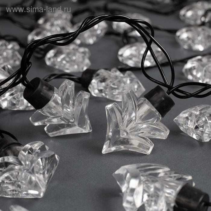 Гирлянда «Нить» 5 м с насадками «Ёлка», IP44, тёмная нить, 40 LED, свечение жёлтое, 8 режимов, 220 В Гирлянда «Нить» 5 м с насадками «Ёлка», IP44, тёмная нить, 40 LED, свечение жёлтое, 8 режимов, 220 В