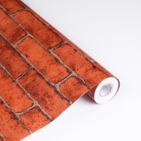 Пленка самоклеящаяся Кирпич коричневый 10м*45см Пленка самоклеящаяся Кирпич коричневый 10м*45см