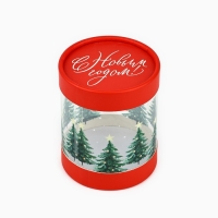 Коробка подарочная &laquo;Новогодние ёлки&raquo;, 10 х 11 см, Новый год