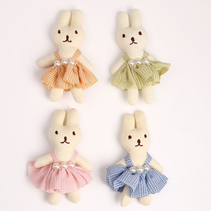 Мягкий магнит &laquo;Зайка&raquo;, 10 см, цвет МИКС