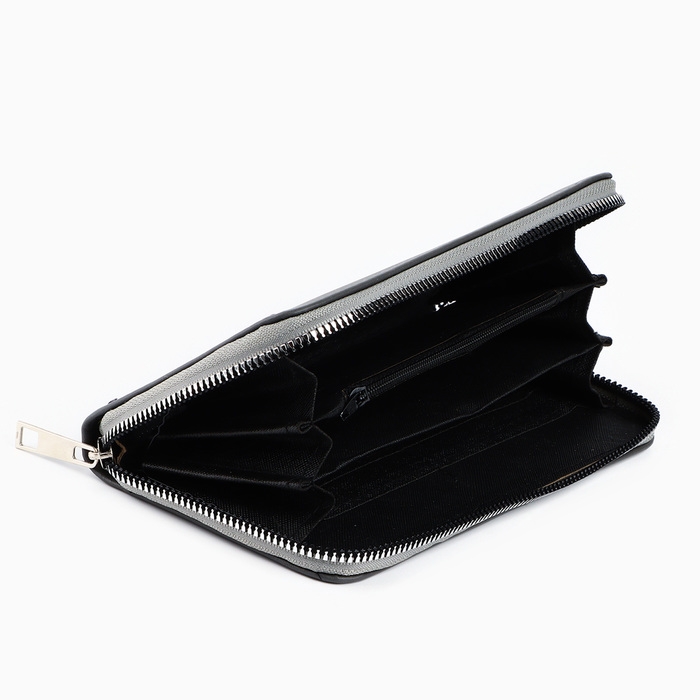 Кошелек кожзам NAZAMOK, 19*9,5см, серый цвет Кошелек кожзам NAZAMOK, 19*9,5см, серый цвет