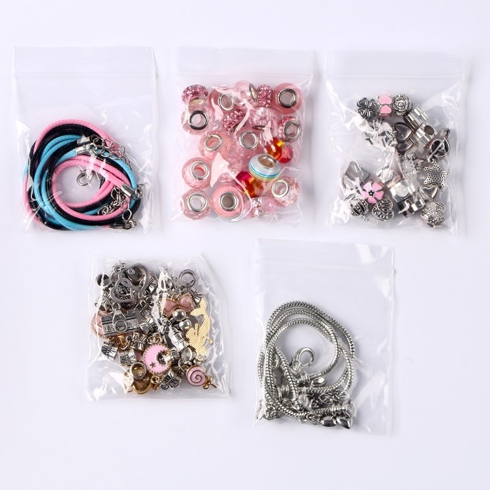 Набор для создания детской бижутерии в шкатулке &laquo;Розовые нежности&raquo;