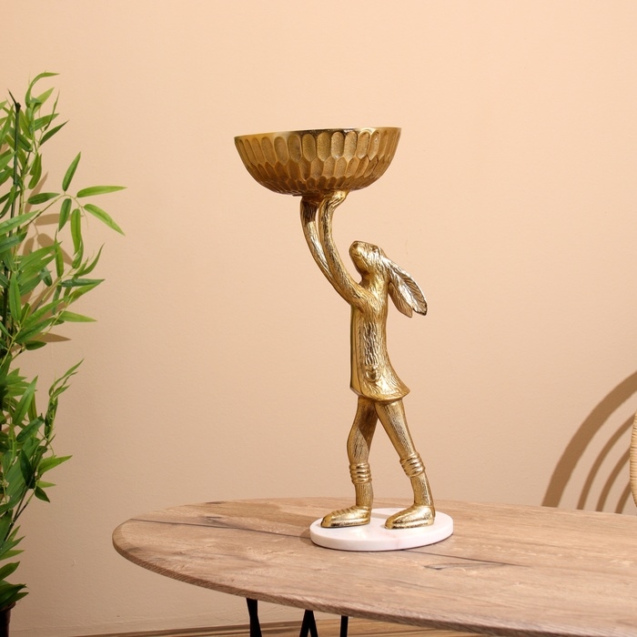 Ваза Ваза "Кролик" алюминий 24х24х54 см