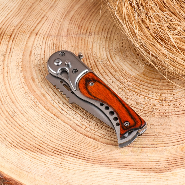 Нож складной Нож складной "Пескарь" 16,4см, клинок 72мм/1,5мм, с фонариком